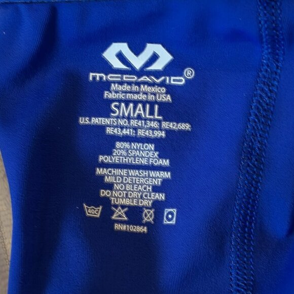 Mcdavid Hex Padded Royal Blue Arm Sleeves | Size Small - Picture 4 of 4